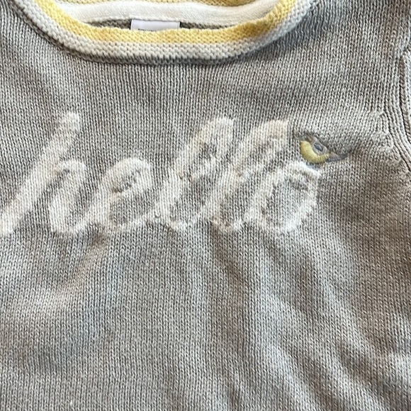 Janie and jack gray hello sweater - Picture 2 of 6